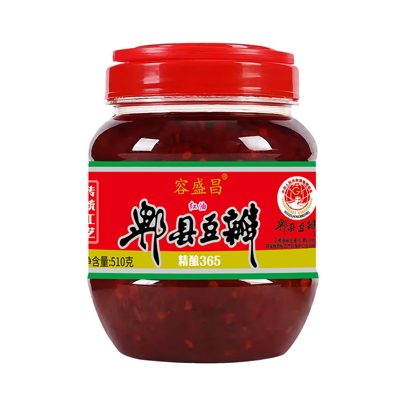 正宗四川郫县红油豆瓣酱510g瓶装