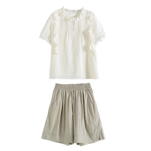 杨可可大女童夏装套装2026新款夏季衣服初中生女孩洋气时髦两件套