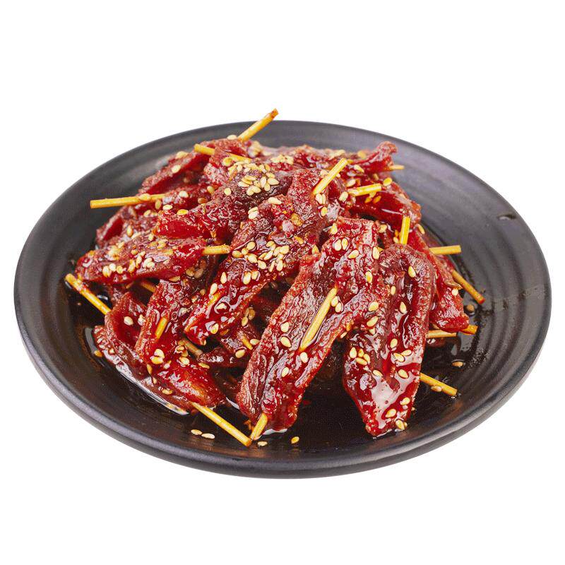 廖掌柜香辣味烧烤味烈火牙签肉鸭肉牛肉学校休闲麻辣零食小吃