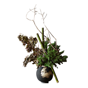 妖及 新中式装置艺术架构仿真花【青松】售楼处玄关酒店大堂摆件