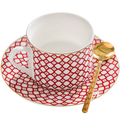 骨瓷咖啡杯碟情侣对杯闺蜜礼物