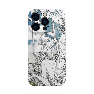 二次元故障适用于苹果15pro/华为mate60Pro/P60/荣耀/OPPO菲林软壳少女手机壳全包/小米/iphonex/13红米小众