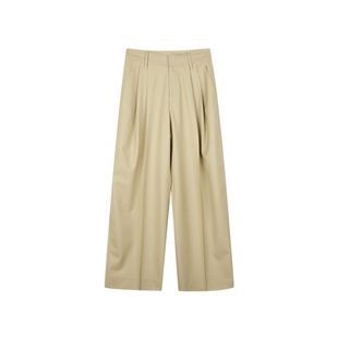 【0压系列】LESS秋季绵羊毛裤子女休闲简约宽松直筒裤2N9E10260