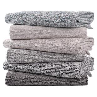 26高档加厚双色棉麻布料订做粗麻沙发垫套罩拉链全包定制四季通用