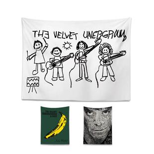 地下丝绒乐队The Velvet Underground挂布音乐教室墙饰遮丑挂布