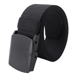 5cm宽战术腰带男士免安检裤带平滑扣户外训练加厚带保安超宽布带