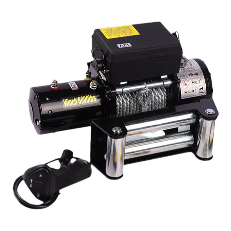 电动绞盘车载12v24v小型吊机越野汽车自救援电动葫芦卷扬机脱困器