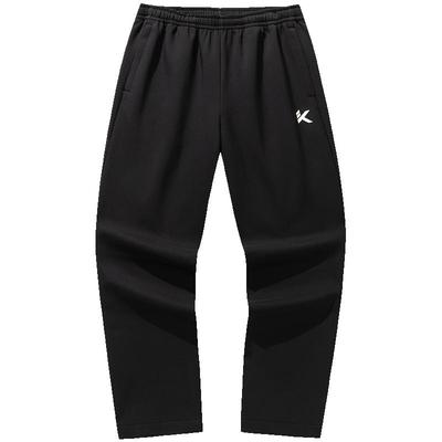 安踏KT三防加绒篮球休闲直筒裤