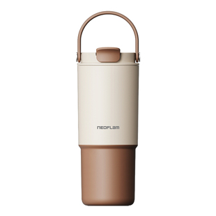 韩国Neoflam保温杯巨无霸大容量吸管杯高颜值不锈钢手拎保温水杯