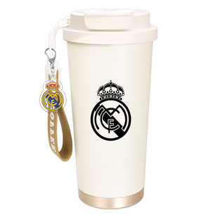 C罗水杯男大容量高颜值冷热保温杯女皇家马德里足球明星CR7咖啡杯