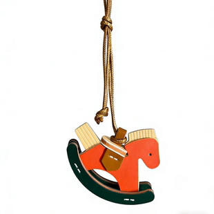 2026马年挂件车内装饰品潮玩创意新年礼物小马汽车皮质挂饰高级感