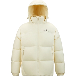 黄山羽绒服男女同款2025冬季新款加厚保暖外套情侣连帽户外面包服