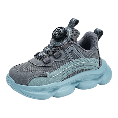 巴布豆男童皮面防水运动鞋