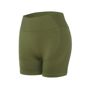 annerun一体无缝骑行裤女款外穿跑步运动短裤高腰提臀健身瑜伽裤