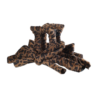 深咖色蝴蝶结抓夹女2025新款大号