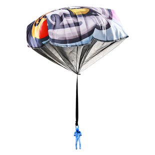 手抛降落伞公园草坪户外游戏小玩具女孩户外运动亲子互动空投道具