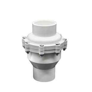 PVC给水止回阀单向阀2032405075加厚管道止逆阀110160给水管阀门