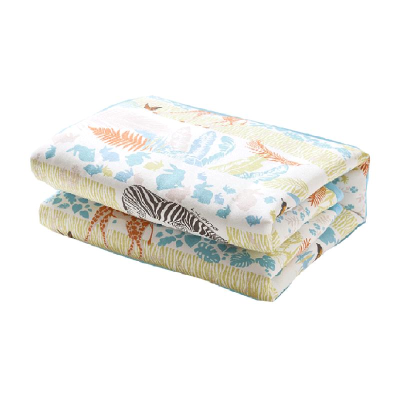 【专柜款】良良婴儿秋冬幼儿园大尺寸被子抗菌薄夹棉姜丝发热被子