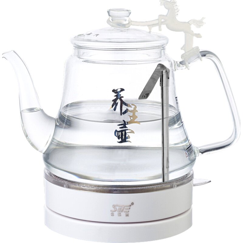 思奈尔玻璃电热烧水壶透明小型