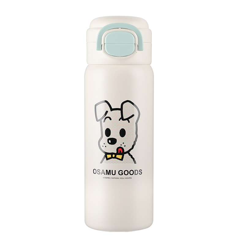 杯具熊盛开双饮大容量316L保温杯便携儿童吸管水杯上学生原田治轻