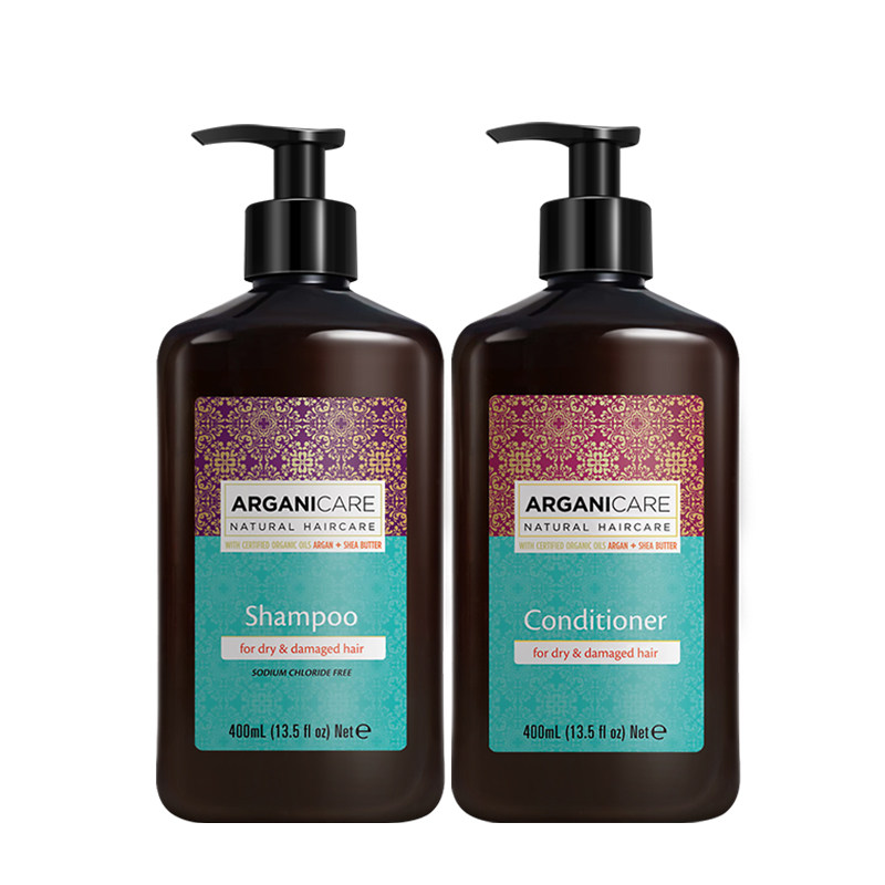 阿甘可进口修护洗发水护发素柔顺干枯毛躁烫染受损洗发露发膜正品