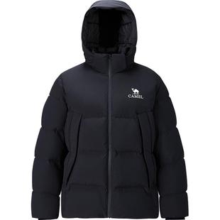 骆驼男装三防羽绒服男冬季2025新款加厚保暖情侣款鹅绒面包服外套