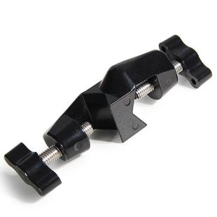 三爱思大号双顶丝德式十字铁架台烧瓶冷凝管夹万用抱链蝴蝶喷塑三爪夹不锈钢抱箍卡箍铁三环蝴蝶夹实验设备