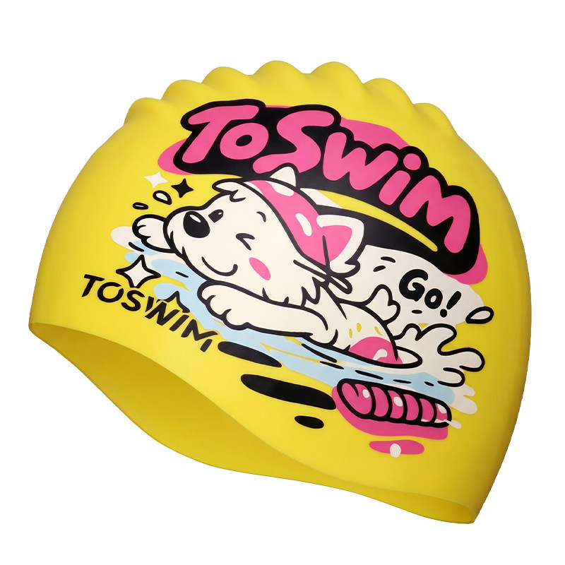 TOSWIM拓胜儿童泳帽布帽女童男童
