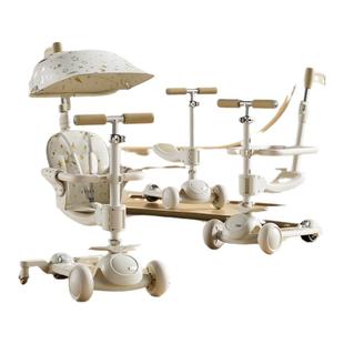 儿童滑板车1到3一6一12岁男女小孩宝宝三合一可坐可骑滑滑溜溜车