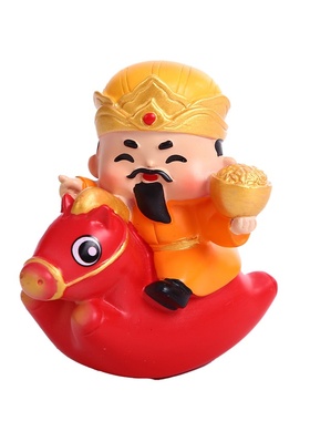 2026马年马上有财财神爷盲盒摆件