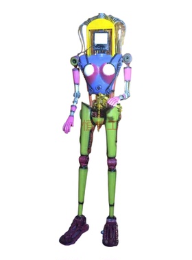 人物门口商场户外铁艺金属装饰