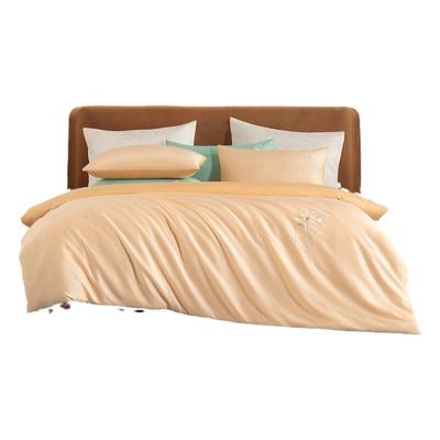 水星家纺60支长绒棉贡缎四件套