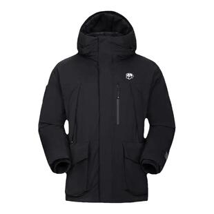 熊猫羽绒服女冬季2025新款工装中长款连帽加绒加厚派克保暖外套