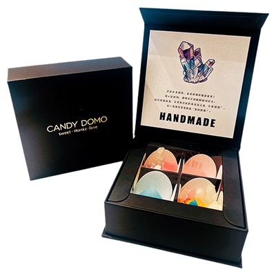 CANDYDOMO日本同款矿石宝石琥珀糖礼盒糖果儿童零食女神节礼物