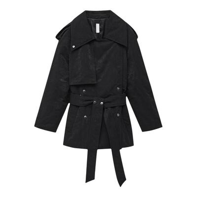 Liegee廓形风衣式薄羽绒