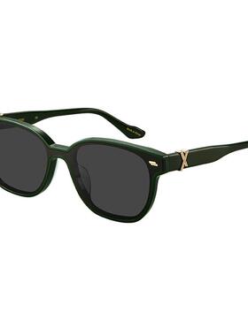 AOJO防紫外线小方圆框墨镜