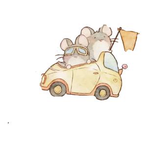 50张可爱童话故事小鼠贴纸创意卡通唯美装饰diy防水贴纸手机壳