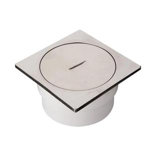 潜水艇不锈钢地面清扫口地漏110管50/75PVC排水管地漏检查检修口