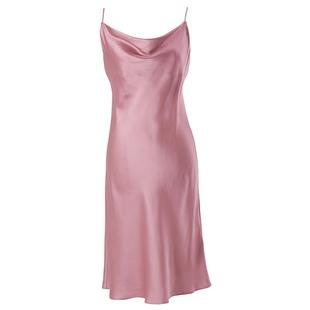 绣娘丝绸真丝睡裙纯色新款睡衣女100%桑蚕丝吊带裙高级感生日礼物