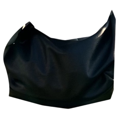 YUEN港风复古单肩斜挎大容量ins托特挎包男女皮质通勤hobo腋下包