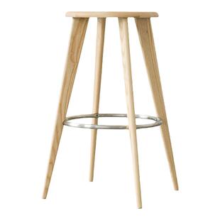 白蜡木吧凳 家用实木吧台凳 Tabouret Haut barstool设计师吧椅凳