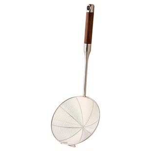 食品级316不锈钢火锅专用漏勺过滤网挂边家用厨房笊篱捞面饺子勺