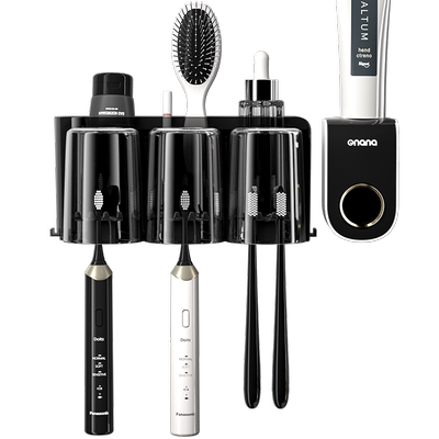 轻奢免打孔牙刷置物架壁挂式