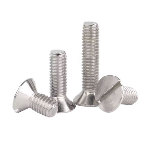 GB68沉头不锈钢一字埋头螺丝304和316平头机开槽螺钉非标定制M4M5