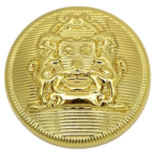 英伦风条纹双狮金属四合扣纽扣小香外套装饰暗扣子母扣羽绒服按扣