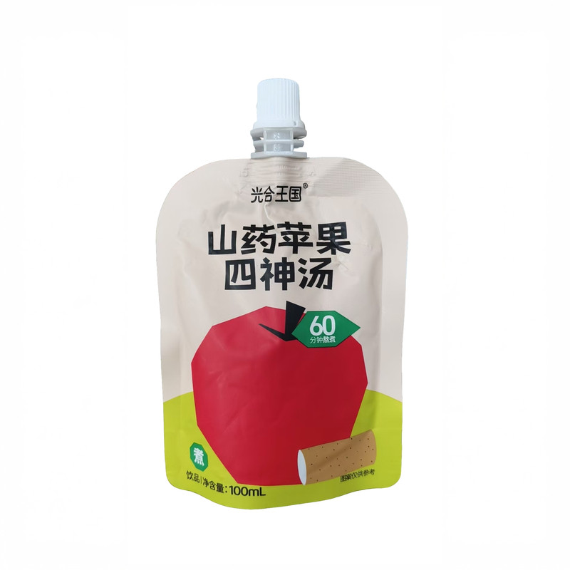 光合王国山药煮苹果四神汤蓝莓汁