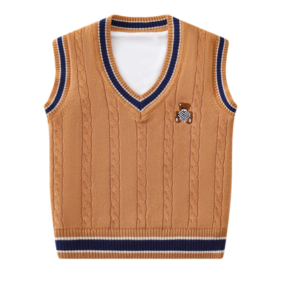 休闲纯棉秋冬季不起球儿童马甲