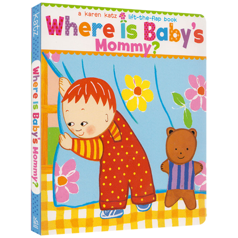 Karen Katz Where is Baby's Mommy 妈妈去哪了 卡伦·卡茨经典绘本 纸板翻翻书 英语启蒙早教 亲子读物 英文原版进口儿童图书