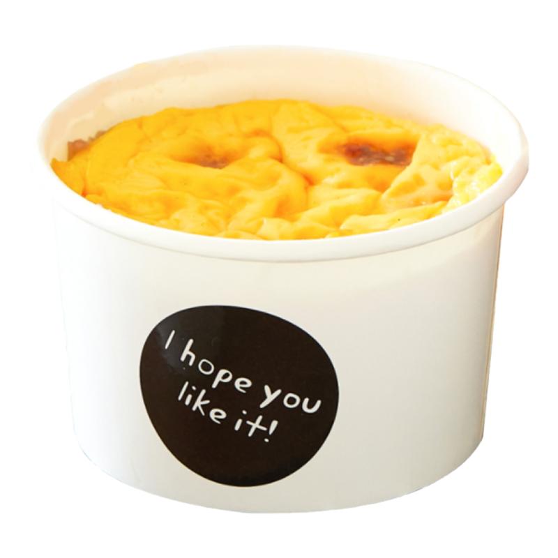 芋泥烤奶盒子贴纸杯子网红耐高温杯大泡芙包装蛋奶纸碗甜品打包盒