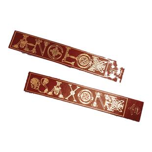 译森文创 盎格鲁-撒克逊人“赤链熔金”双面皮质烫金书签 方尖碑 欧洲历史传记英格兰宗教罗马帝国英国中世纪战争翦商宝藏